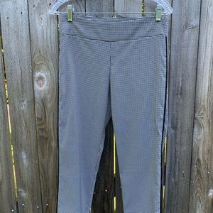 Margaret M Petites black and white gingham pants